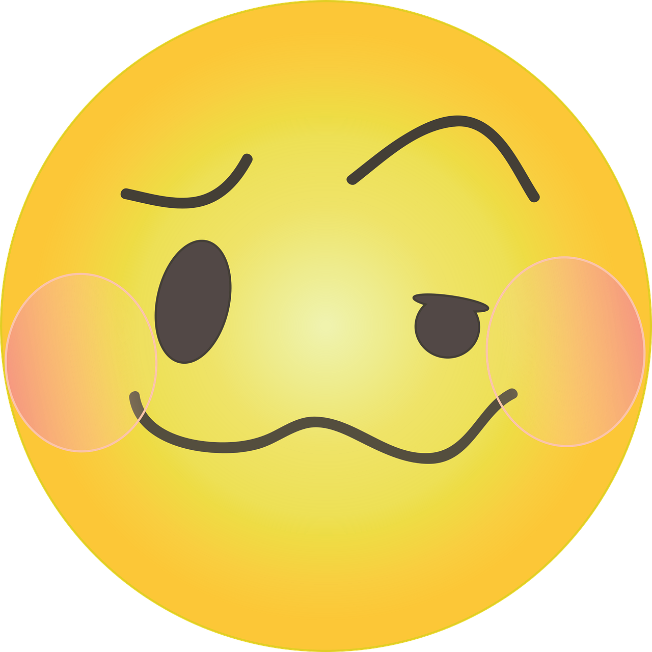 Blushing emoji PNG imagem de alta qualidade