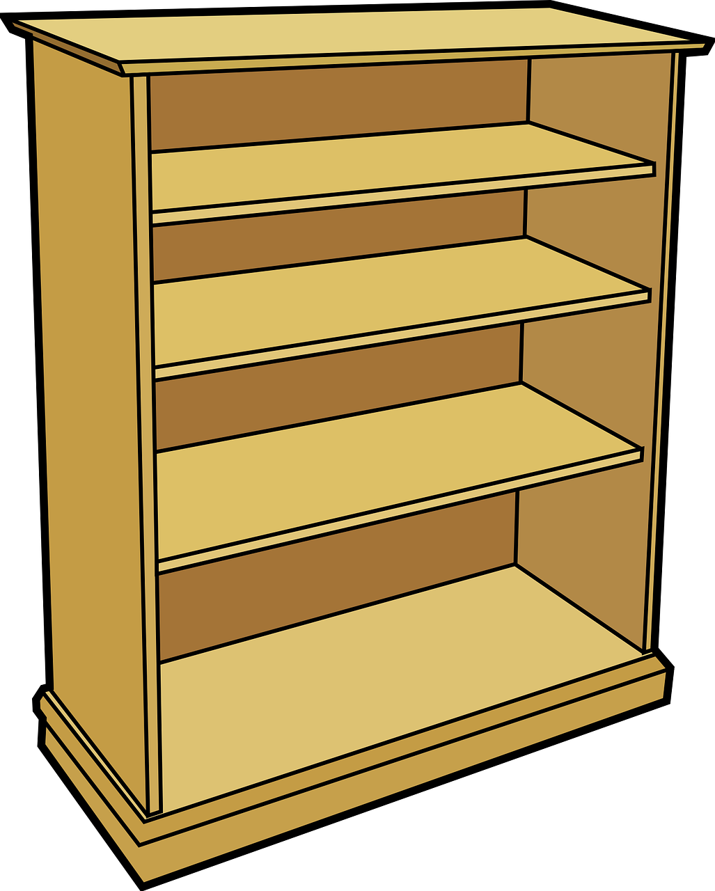 Bookshelf Rack PNG Download Image