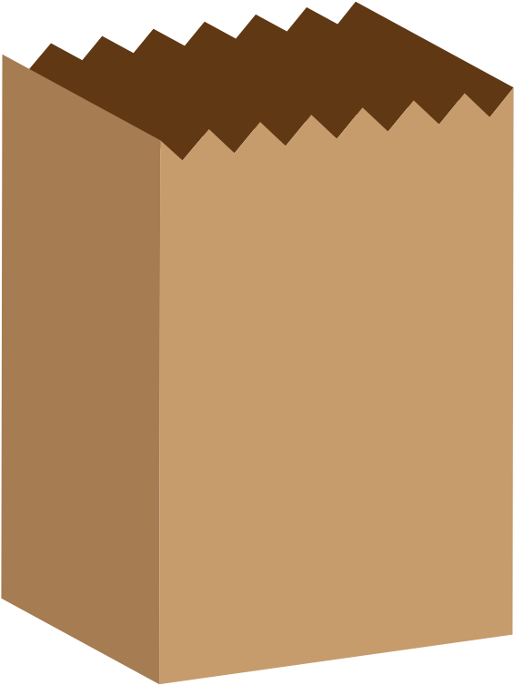 Kantong kertas coklat PNG Gambar berkualitas tinggi