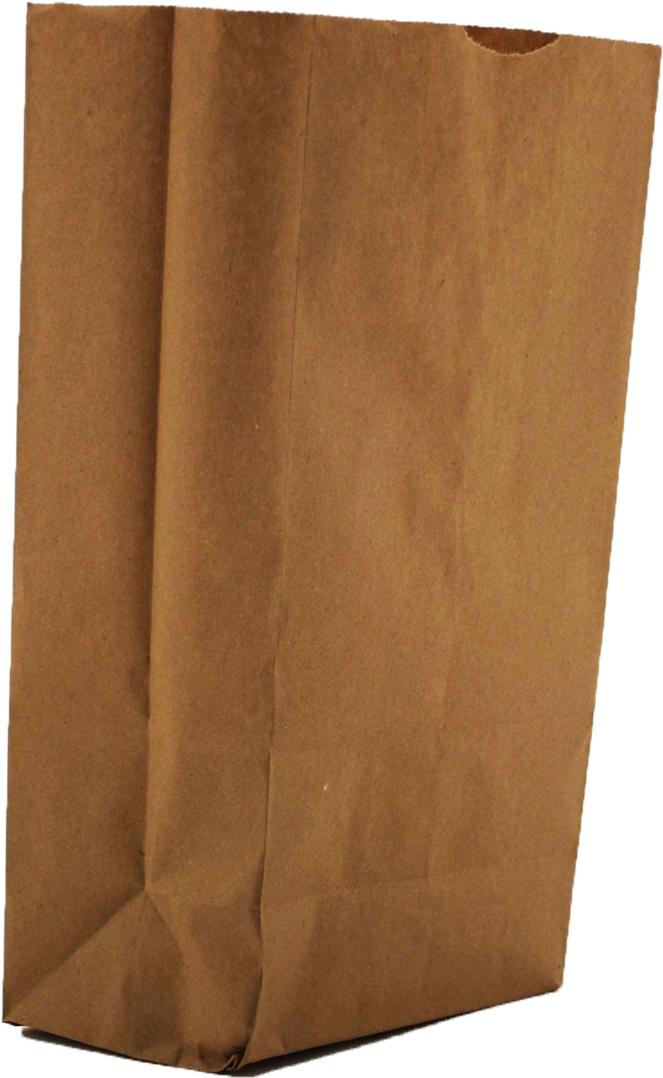 Imagem transparente do saco de papel marrom