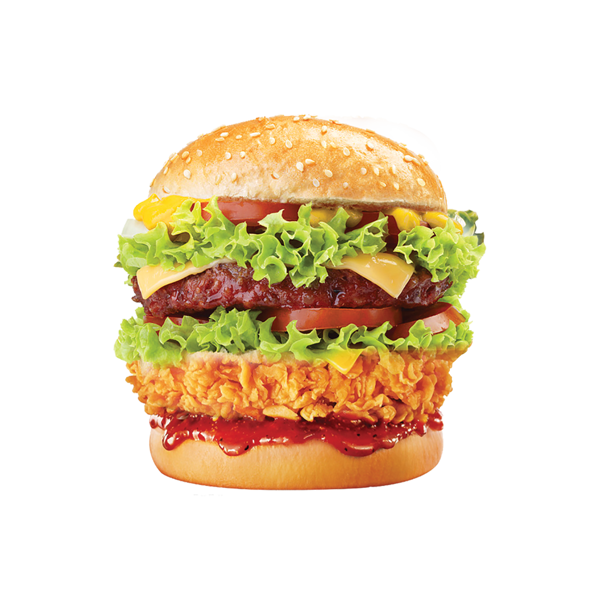 Imagem de alta qualidade de sanduíche de hambúrguer PNG