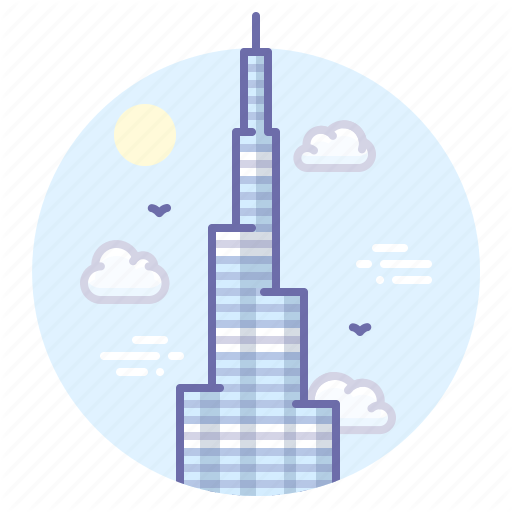 Burj Khalifa PNG Gambar Latar Belakang