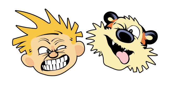 Calvin und Hobbes Vektor PNG Hochwertiges Bild
