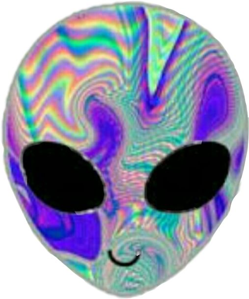 Cartoon buitenaardse emoji PNG Foto