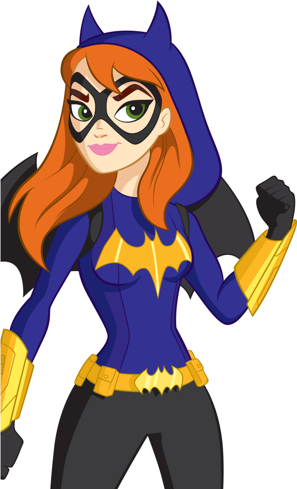 Cartoon Batgirl PNG Image Background