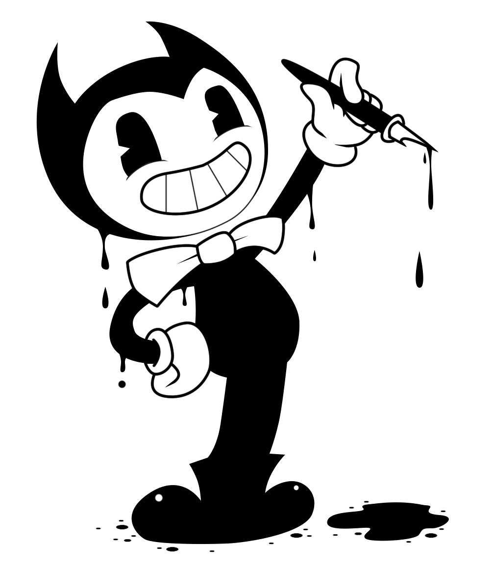 Cartoon Bendy And The Ink Machine PNG High-Quality Image