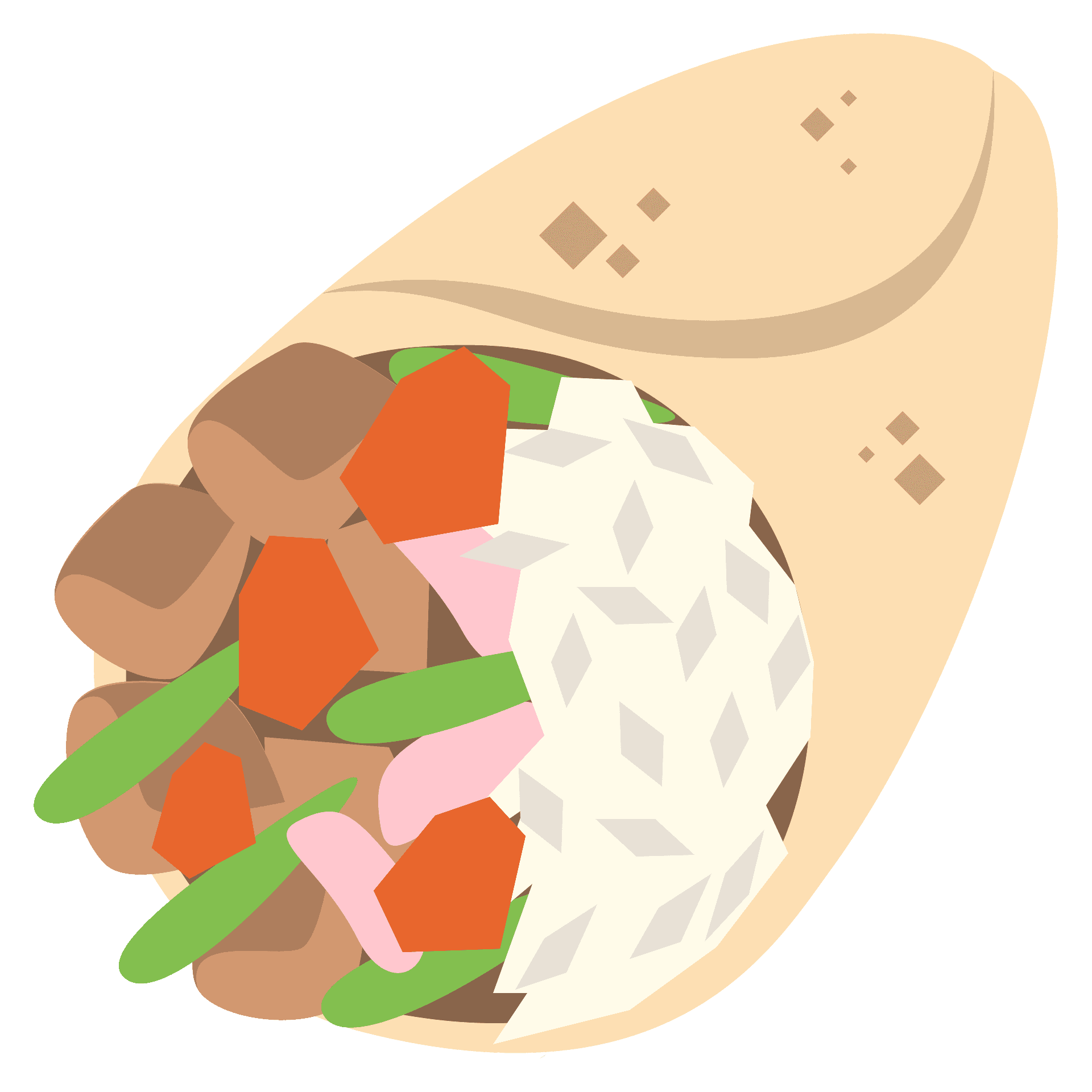 Chicken Burrito PNG Download Image
