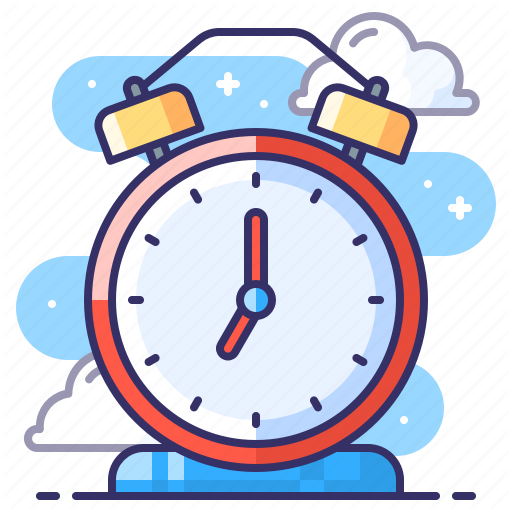 Classic Alarm Clock PNG Download Image