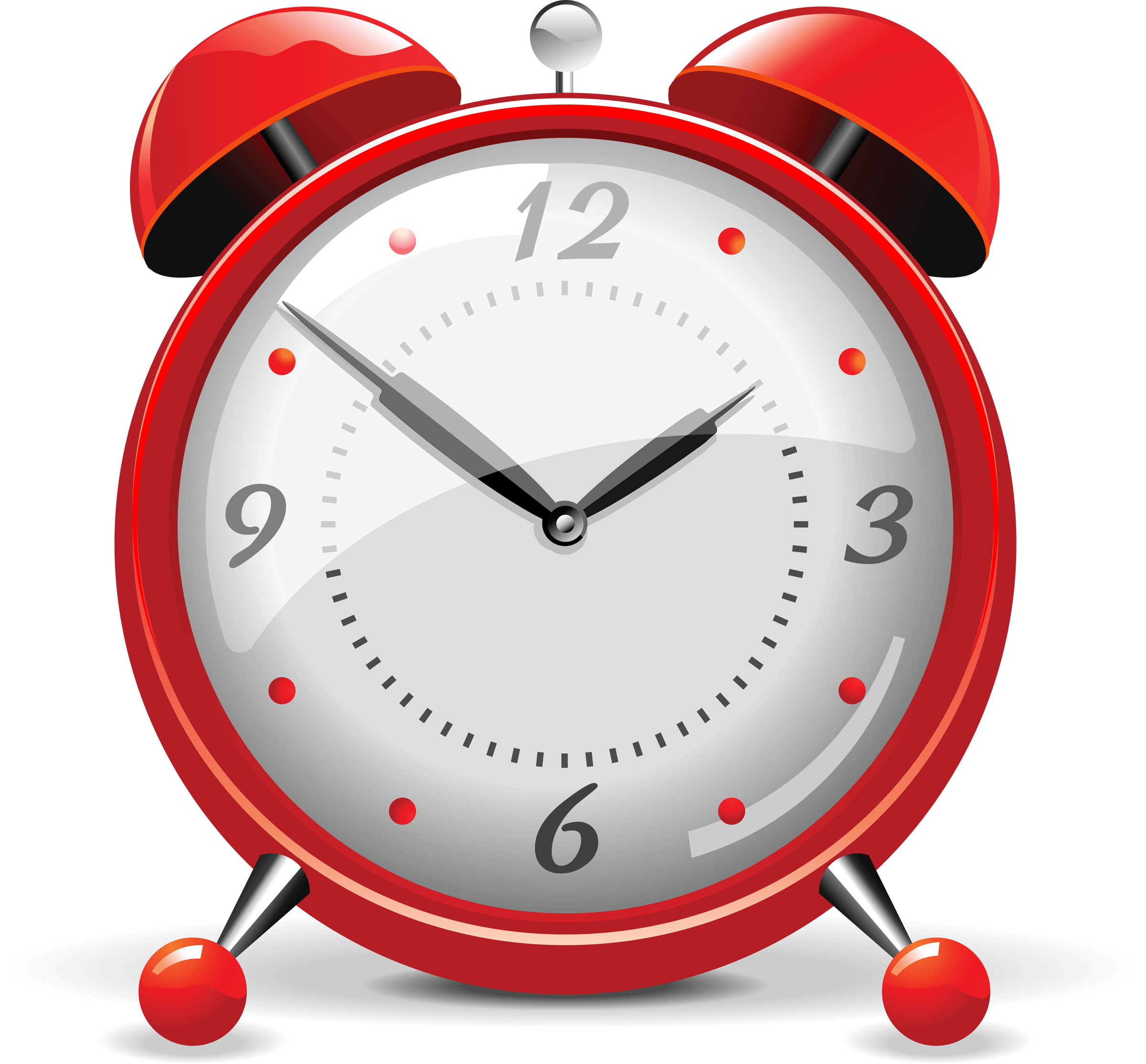 Classic Alarm Clock PNG Image Background