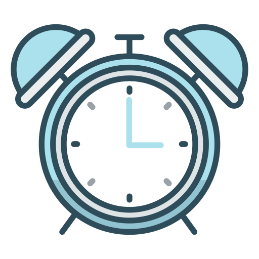 Classic Alarm Clock PNG Image