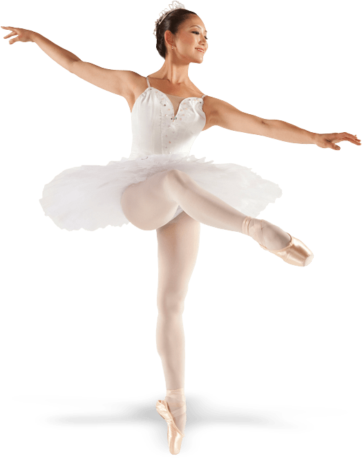 Klassiek balletdanser Transparant Beeld