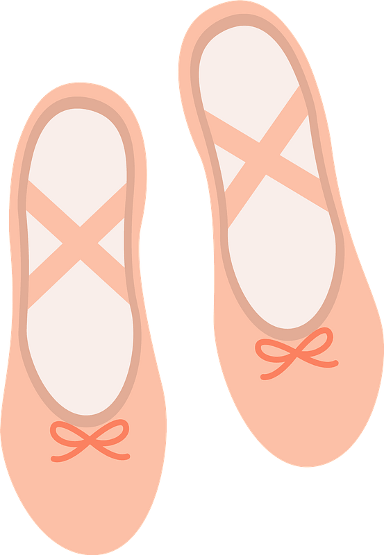 Classic Ballet Shoes PNG High-Quality Image