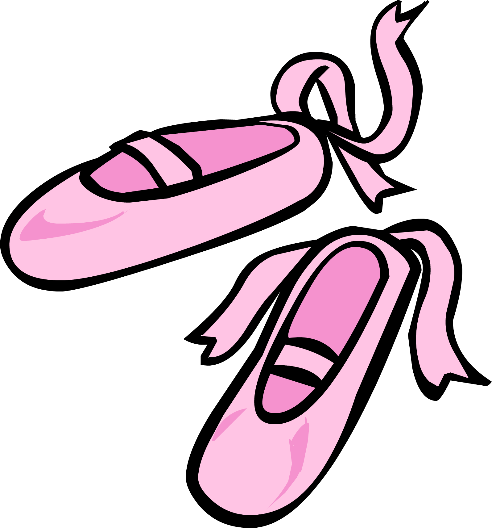 Classic Ballet Shoes PNG Image