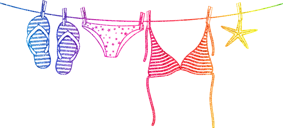 Bikini PNG colorido imagen de alta calidad