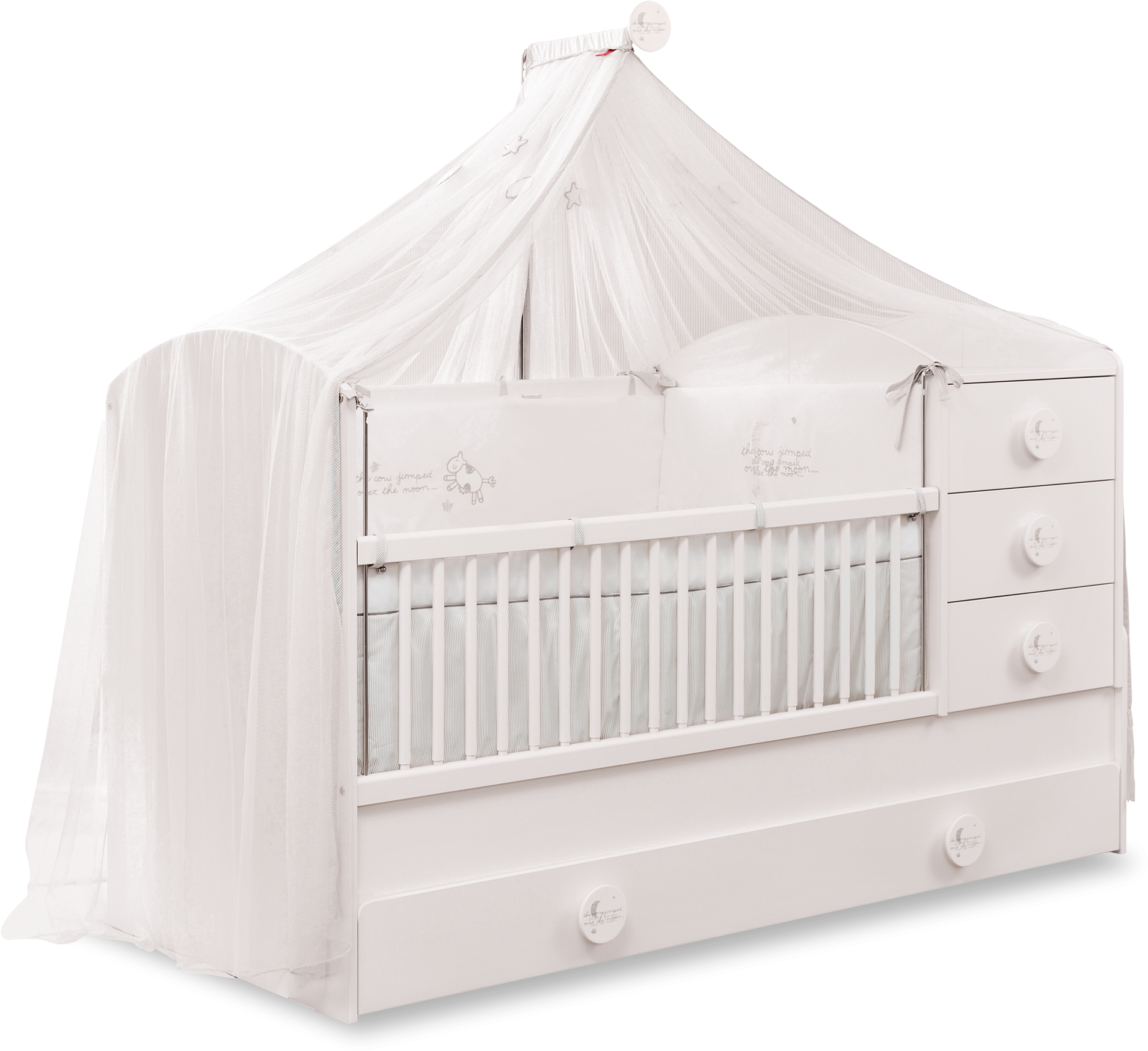 Crib Baby Bed PNG High-Quality Image