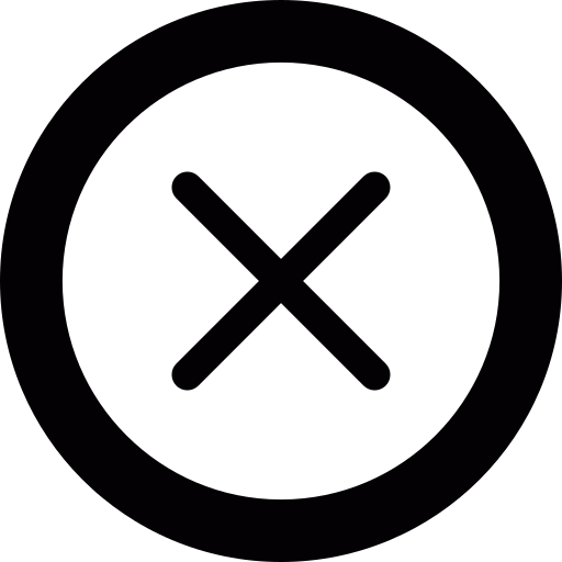 Cross Cancel Button PNG Free Download