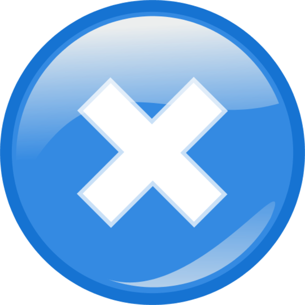 Cross Cancel Button PNG Image