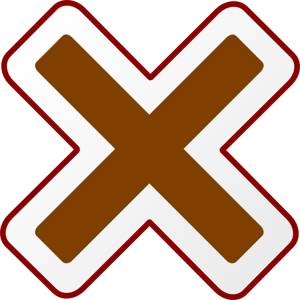 Cross Cancel Button PNG Photo