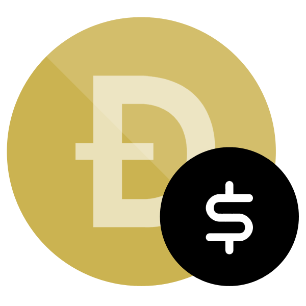 Dogecoin Cryptocurrency PNG-Afbeelding