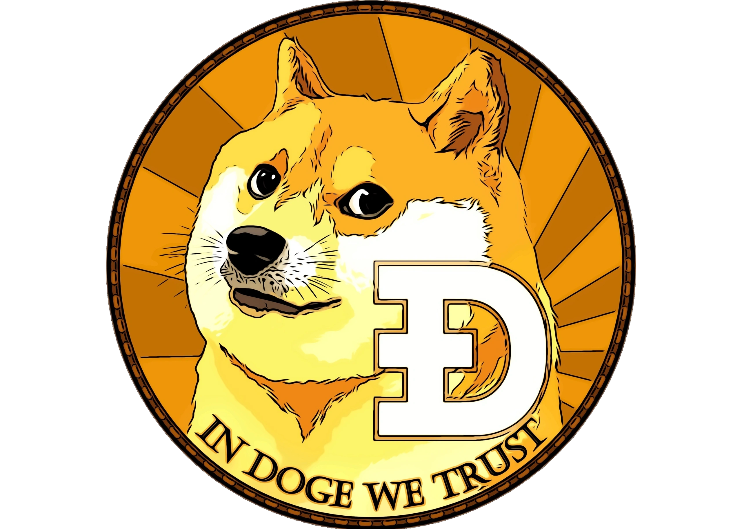 Cryptocurrency dogecoin PNG Gambar Transparan