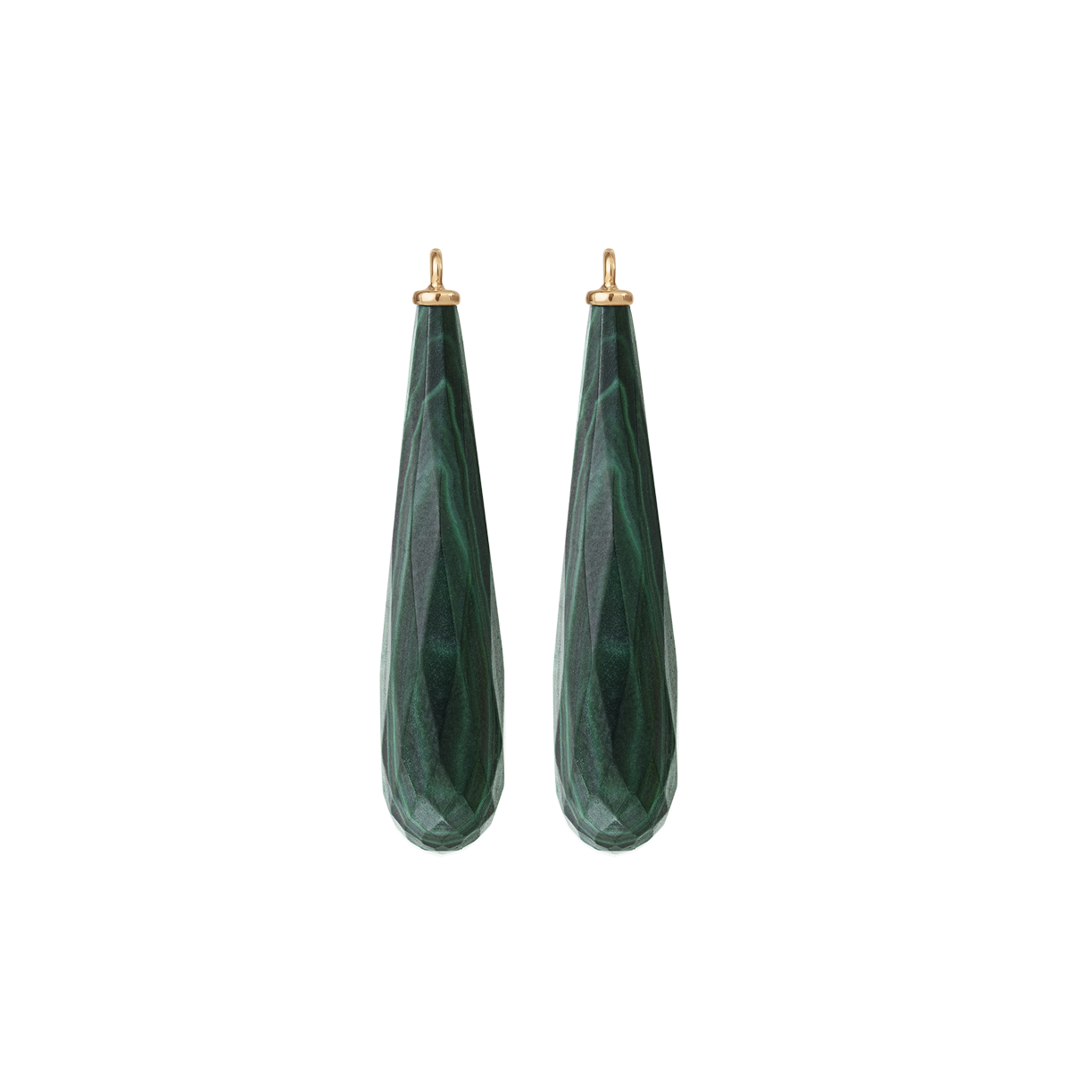 Earrings Malachite PNG Transparent Image