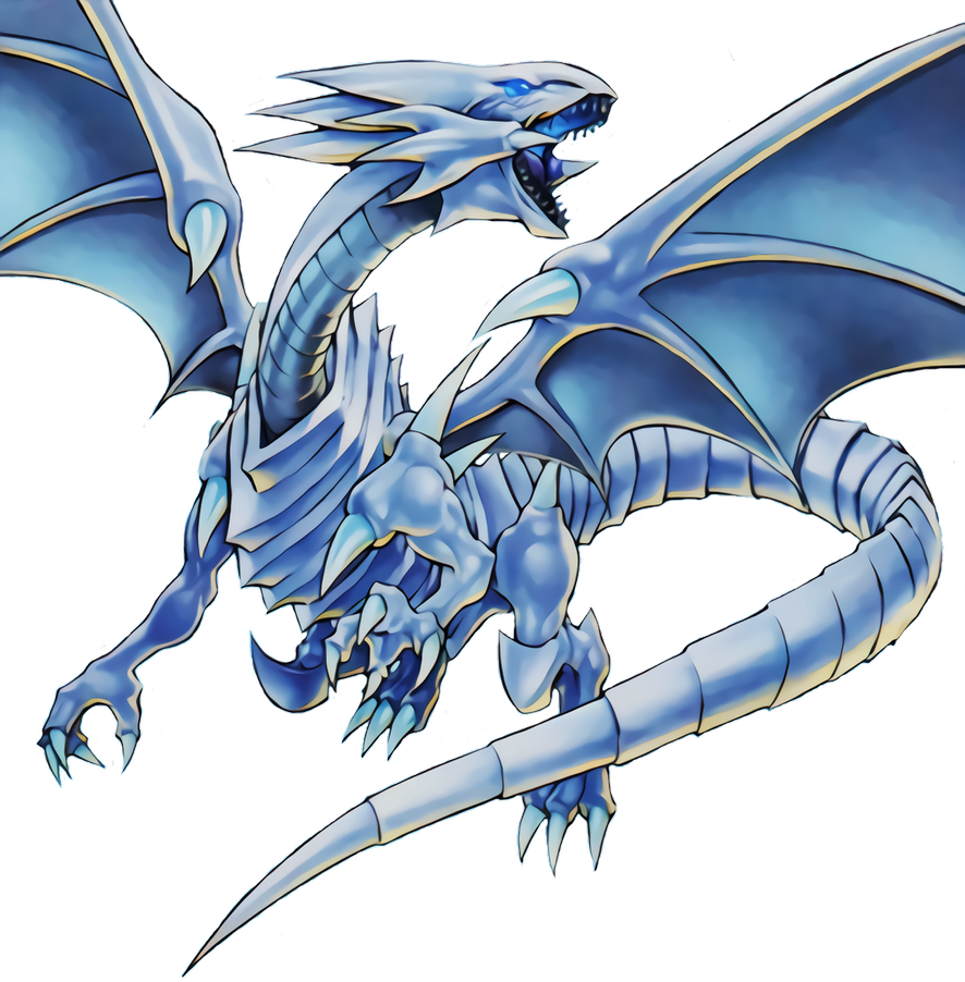 Fantasy Blue Eyes White Dragon PNG High-Quality Image