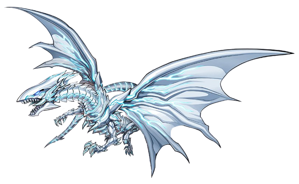 Фэнтези синие глаза белый дракон PNG фото