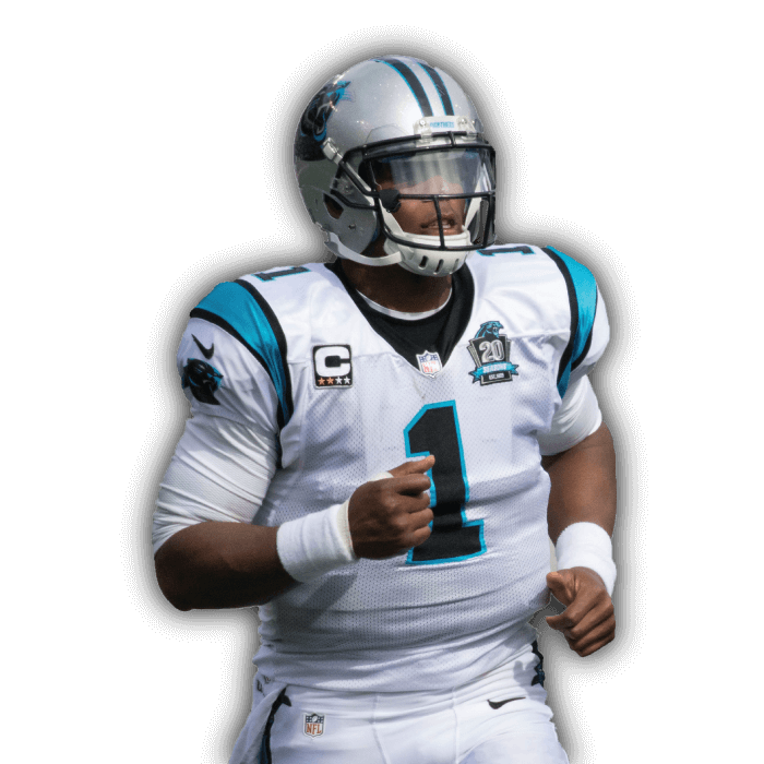 Footballer Cam Newton PNG High-Quality Image