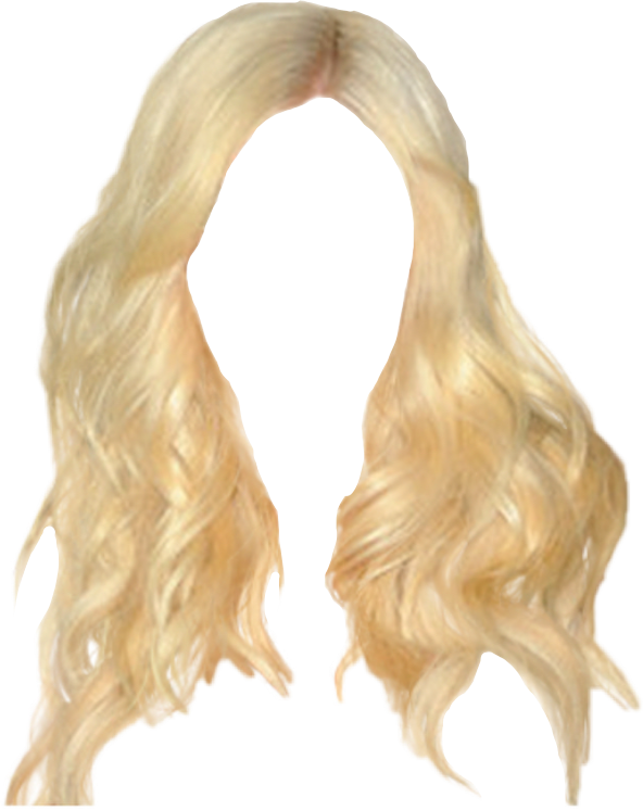 Golden Blonde Hairs PNG Image Background