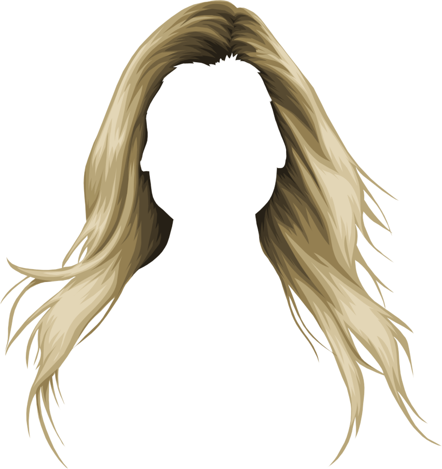 Golden Blonde Hairs PNG Transparent Image