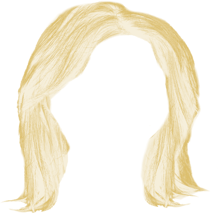Golden Blonde Hairs Transparent Image