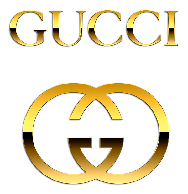 Gucci gold logo PNG descargar imagen