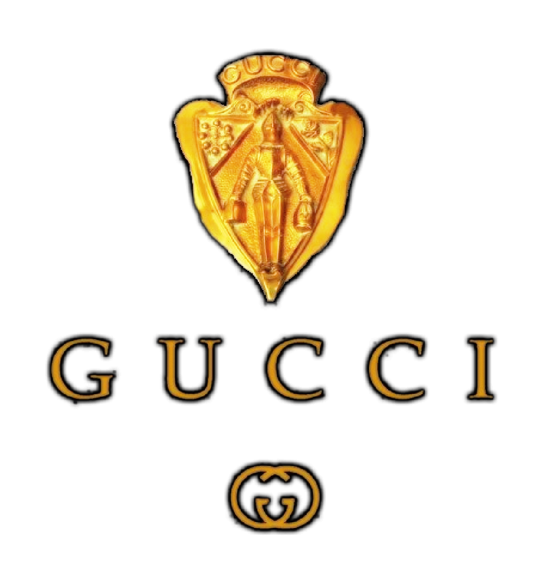 Gucci Emas Logo PNG Gambar