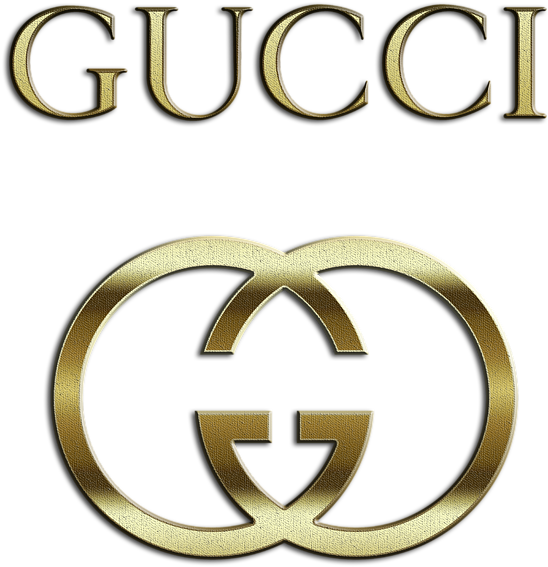 Gucci Gold Logo transparentes Bild