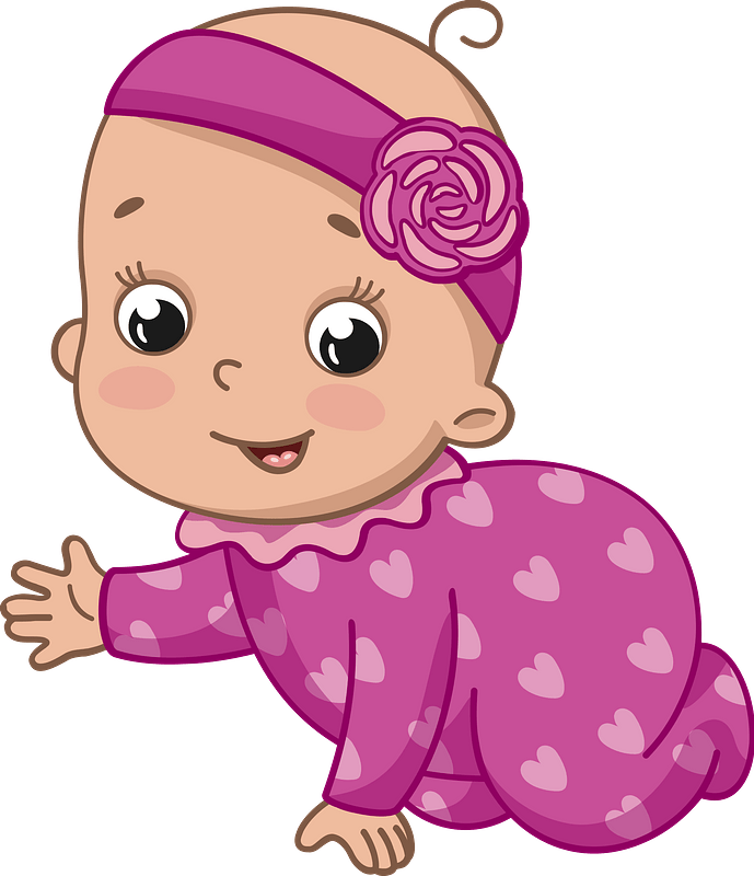 Happy Baby Girl PNG Download Image