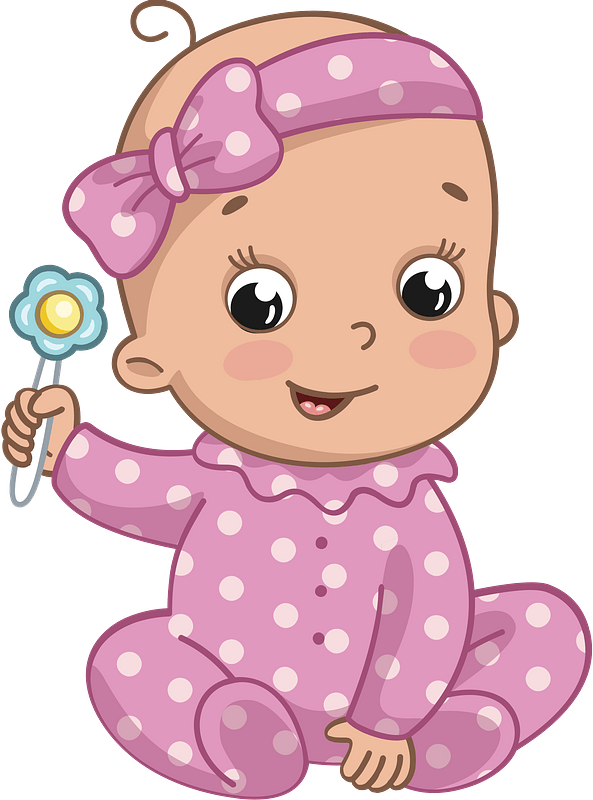 Happy Baby Girl PNG High-Quality Image