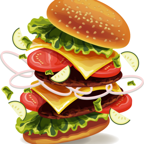 Large Burger Sandwich PNG Download Image