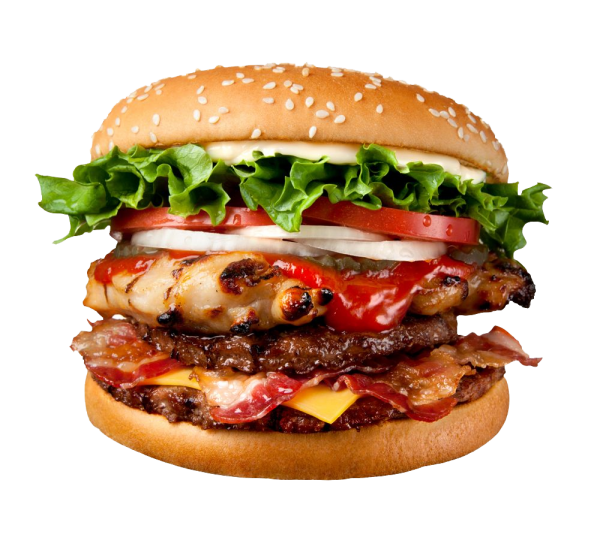 Large Burger Sandwich PNG High-Quality Image