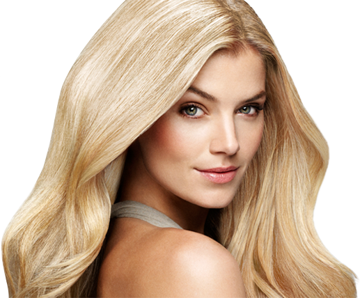 Long Hairs Blonde PNG High-Quality Image