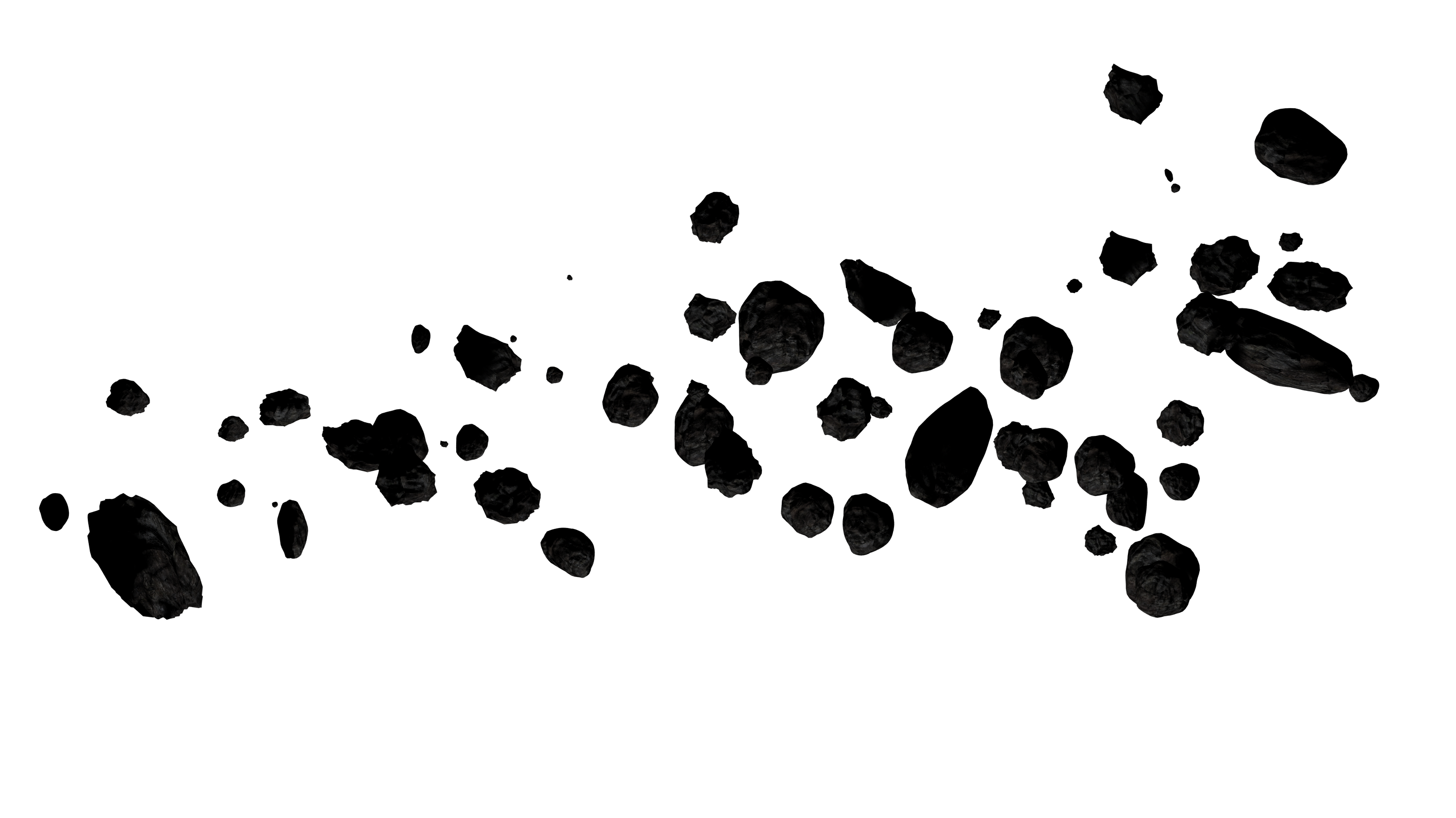 Fundo da imagem do PNG do asteróide do meteoro