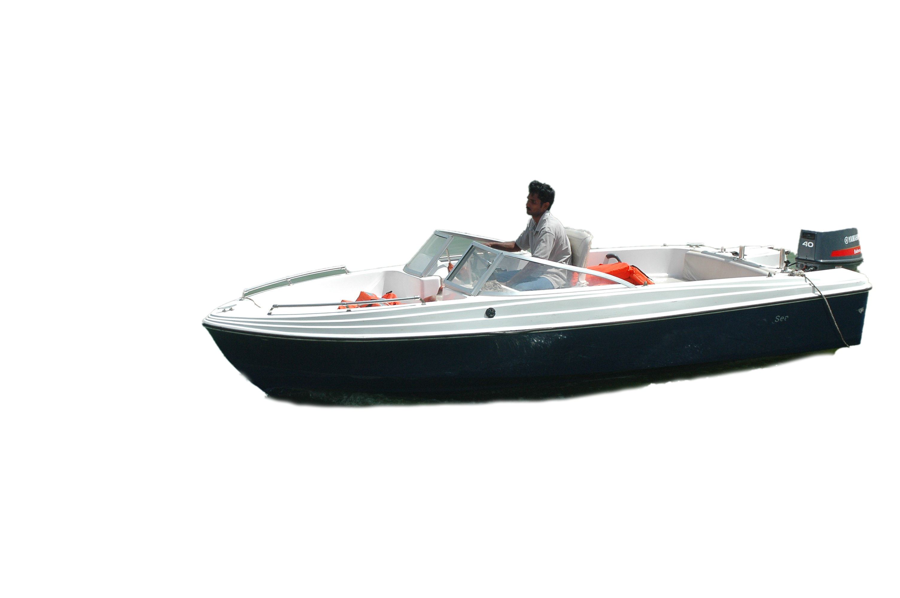 Моторная лодка PNG Image