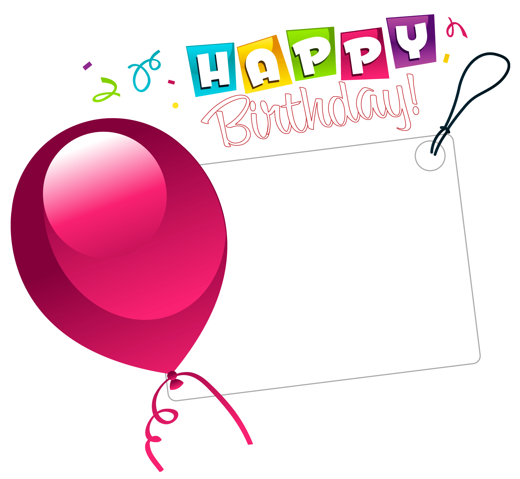 Party Birthday Frame PNG Transparent Image