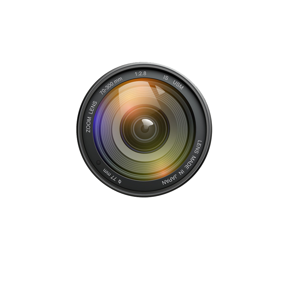 Fotokamera-Objektiv PNG-Bildhintergrund