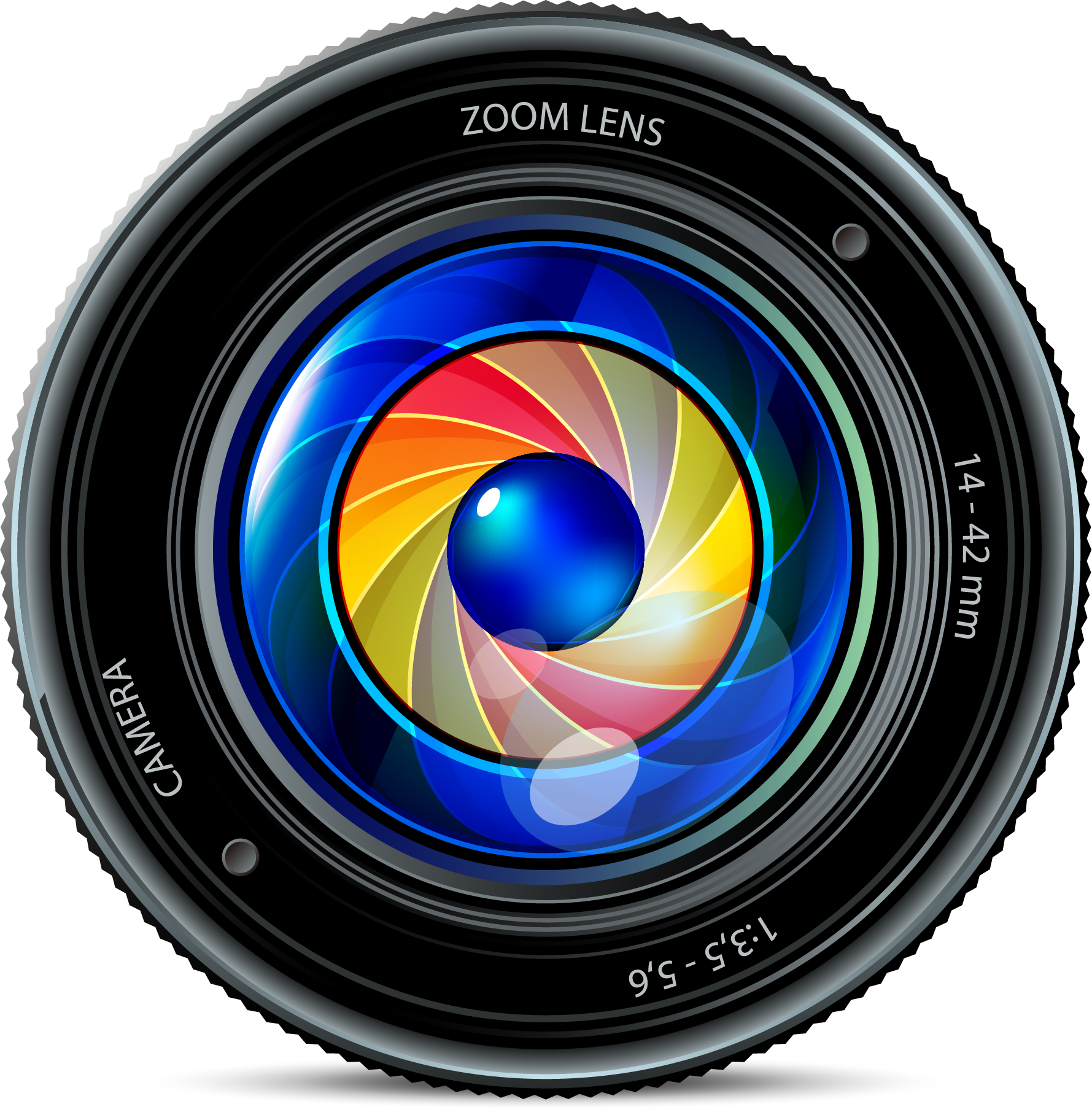 Fotocamera lens PNG-Afbeelding