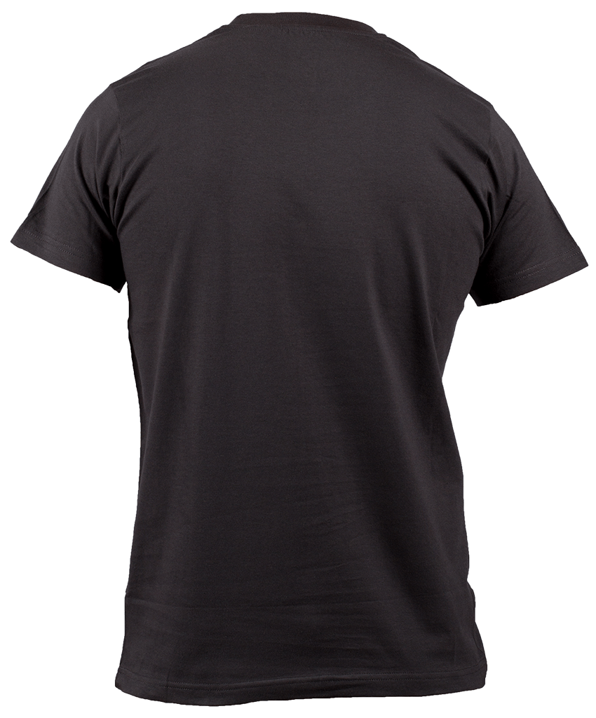 Imagem transparente de t-shirt preto simples