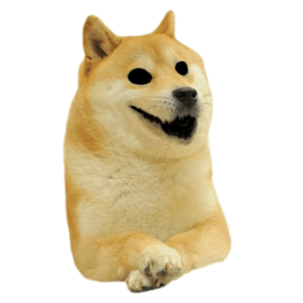 Fondo de imagen PNG de perro de shiba inu meme