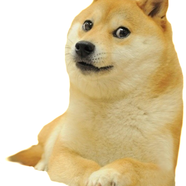Immagine Trasparente del cane di Shiba Inu Meme