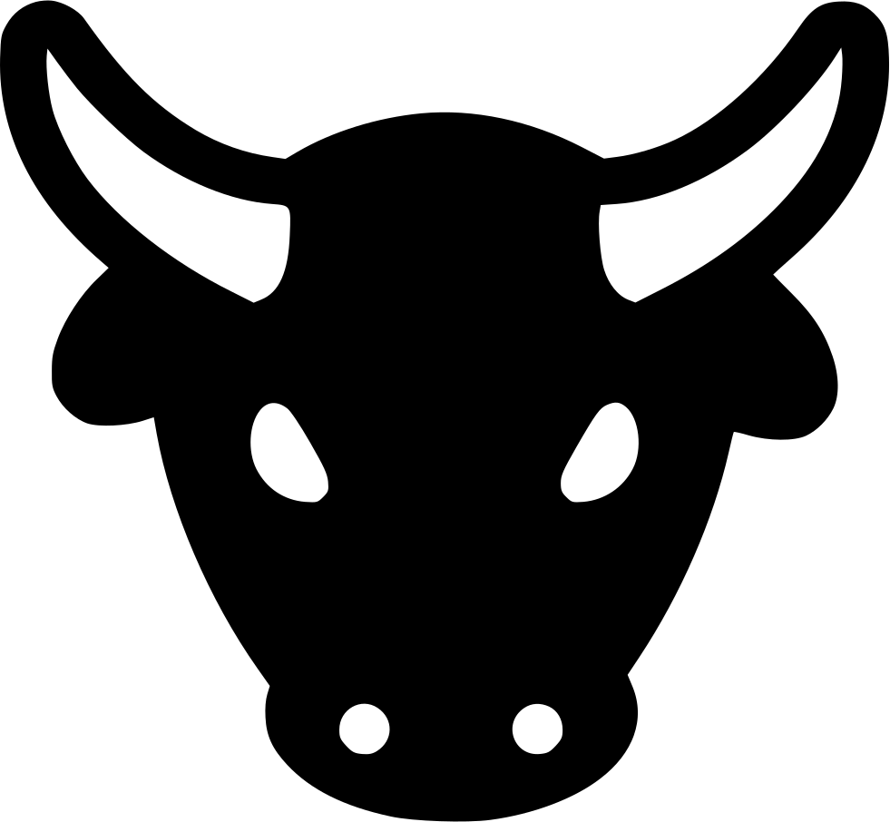 Silhouette Bull PNG Download Image