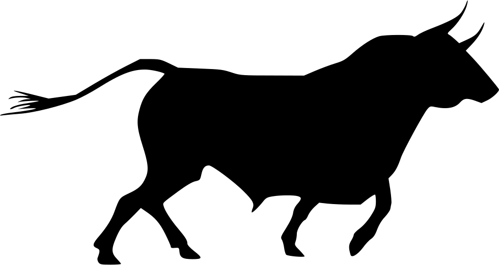 Silhouette Bull PNG High-Quality Image