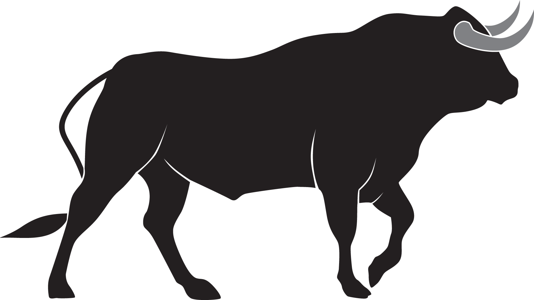 Silhouette taureau Transparente image